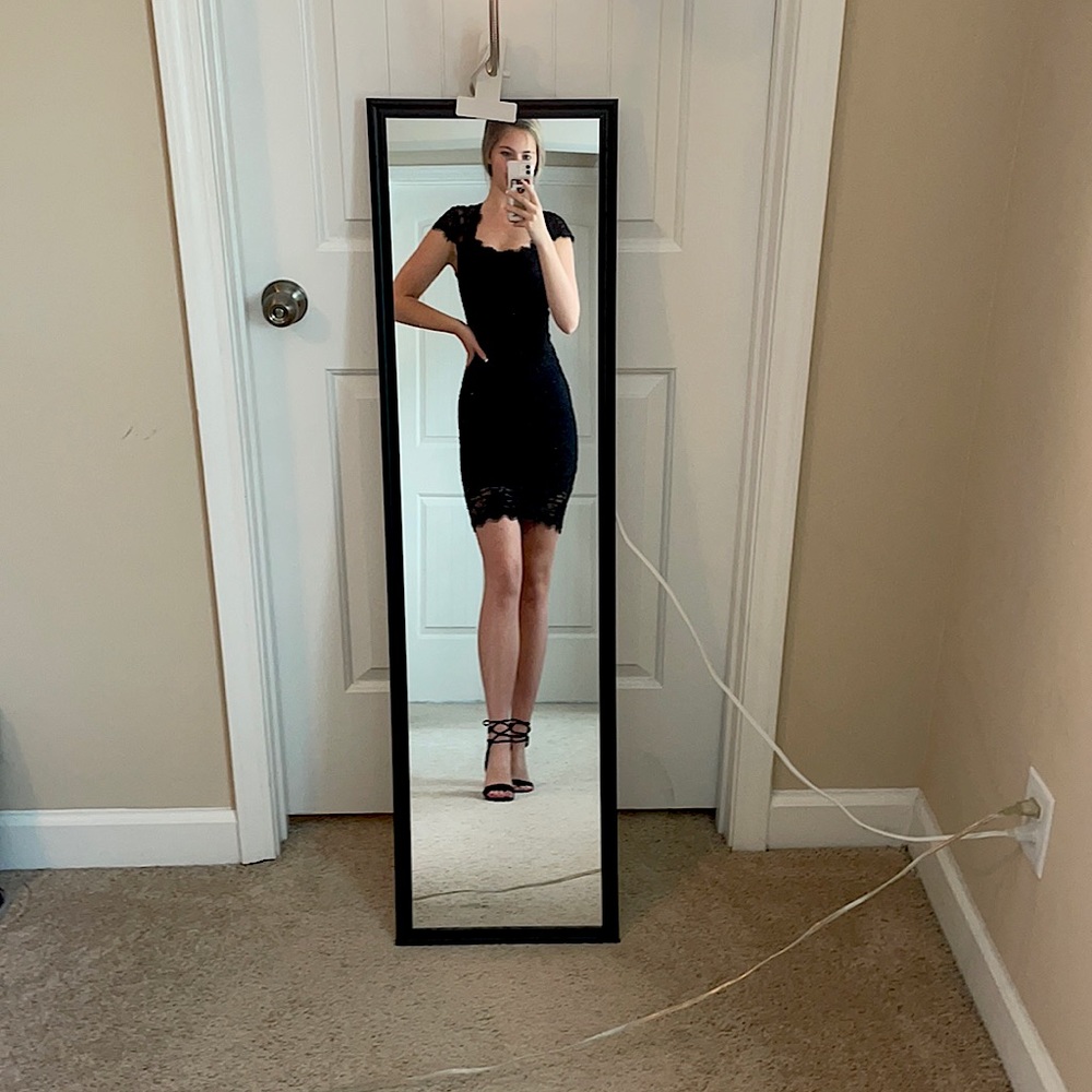 Black Lace Mini Dress